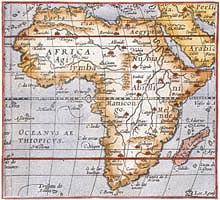 Ortelius map of Africa