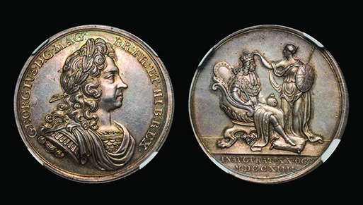 George I coronation medal. Jamestown-Yorktown Foundation collection.