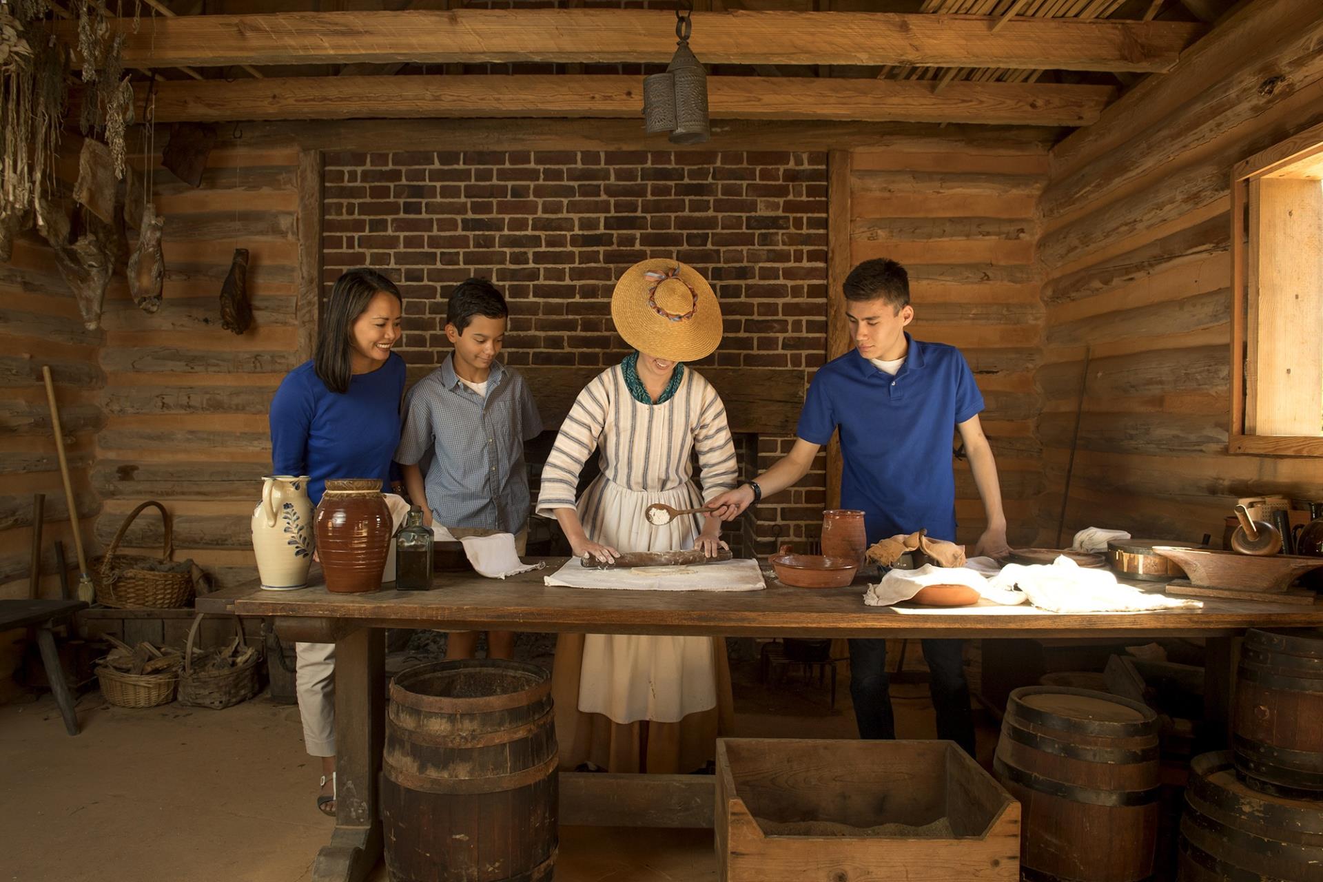 Cooking in the Revolution-era farm kitchen