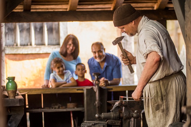 Jamestown Settlement Fort blacksmith