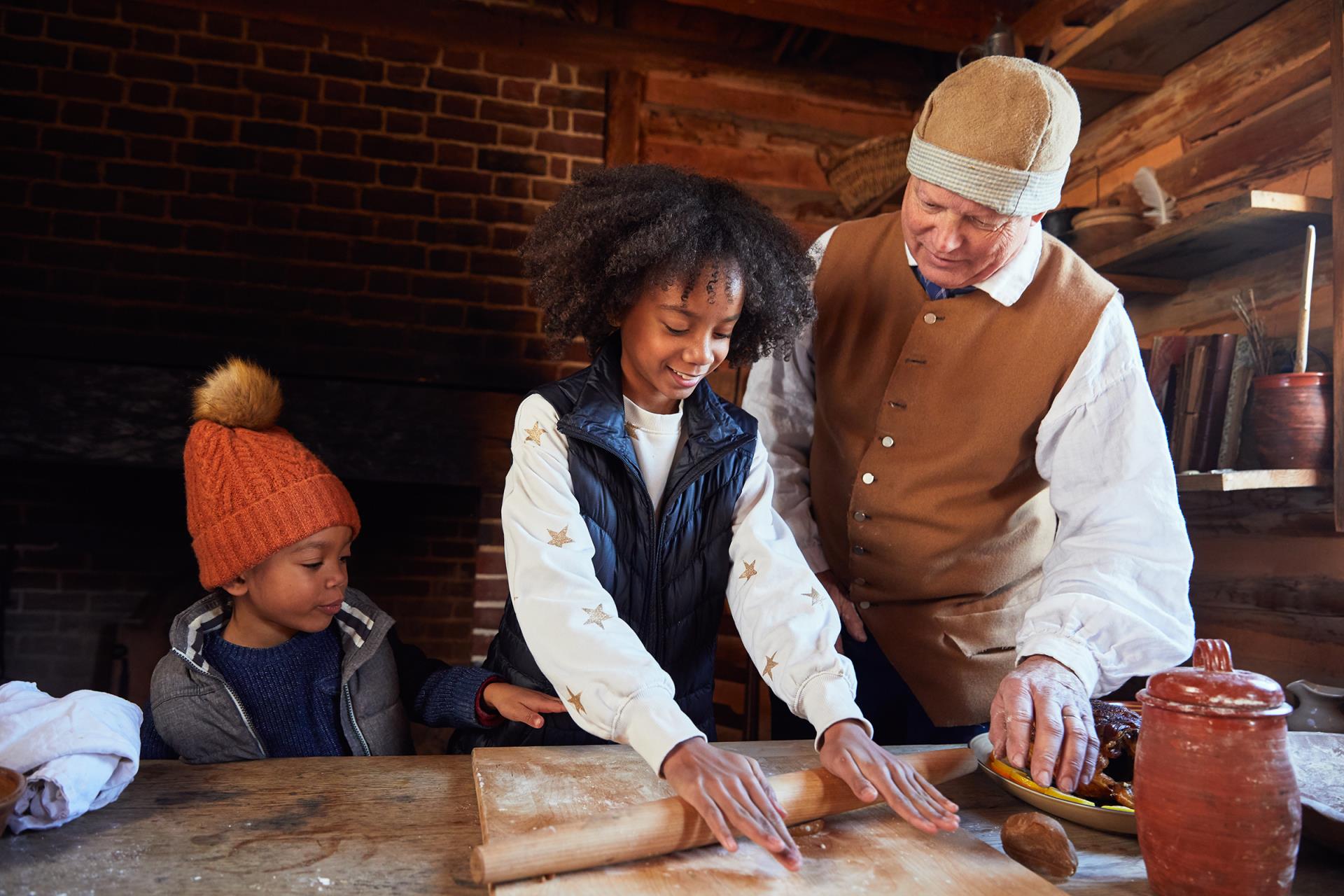 Making cookies during Chrsitmastide in Virginia.