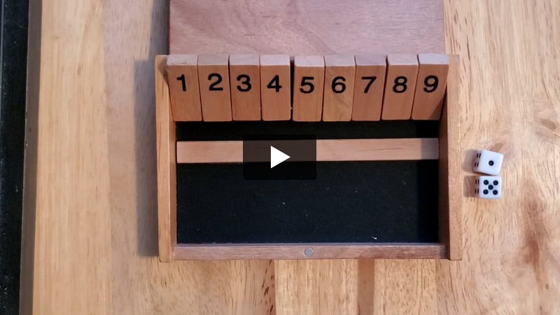 Colonial Games - Shut the Box Video