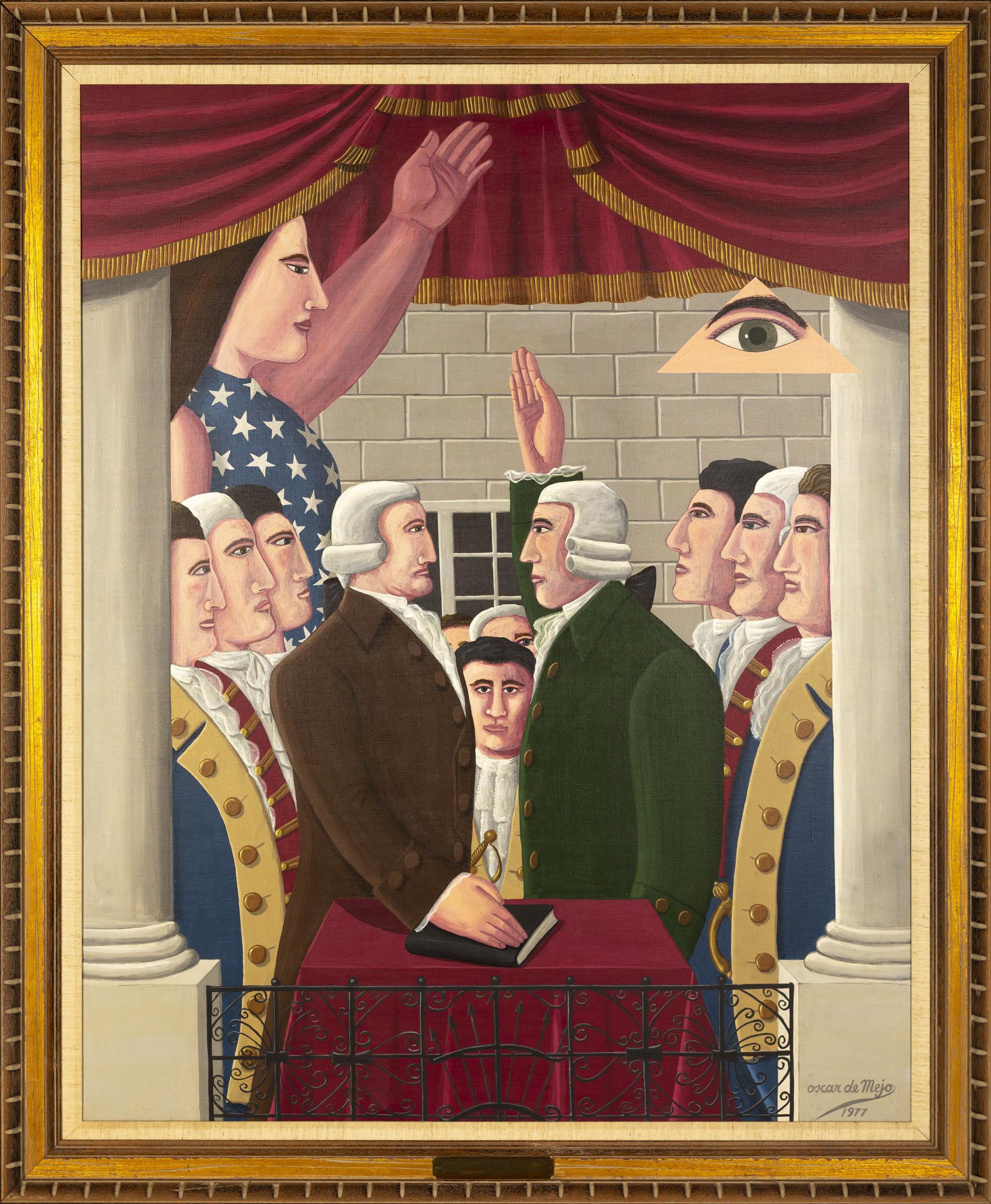 The Inauguration of Washington by Oscar de Mejo