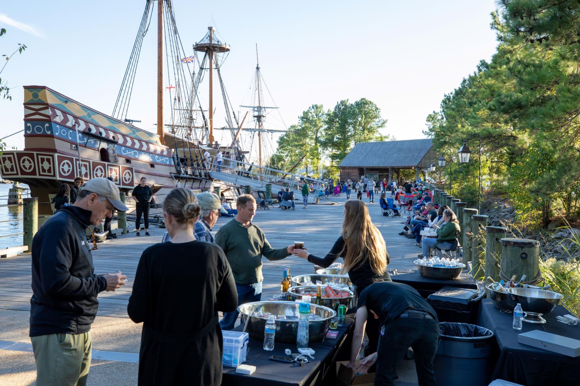 Picnic on the Pier partygoers