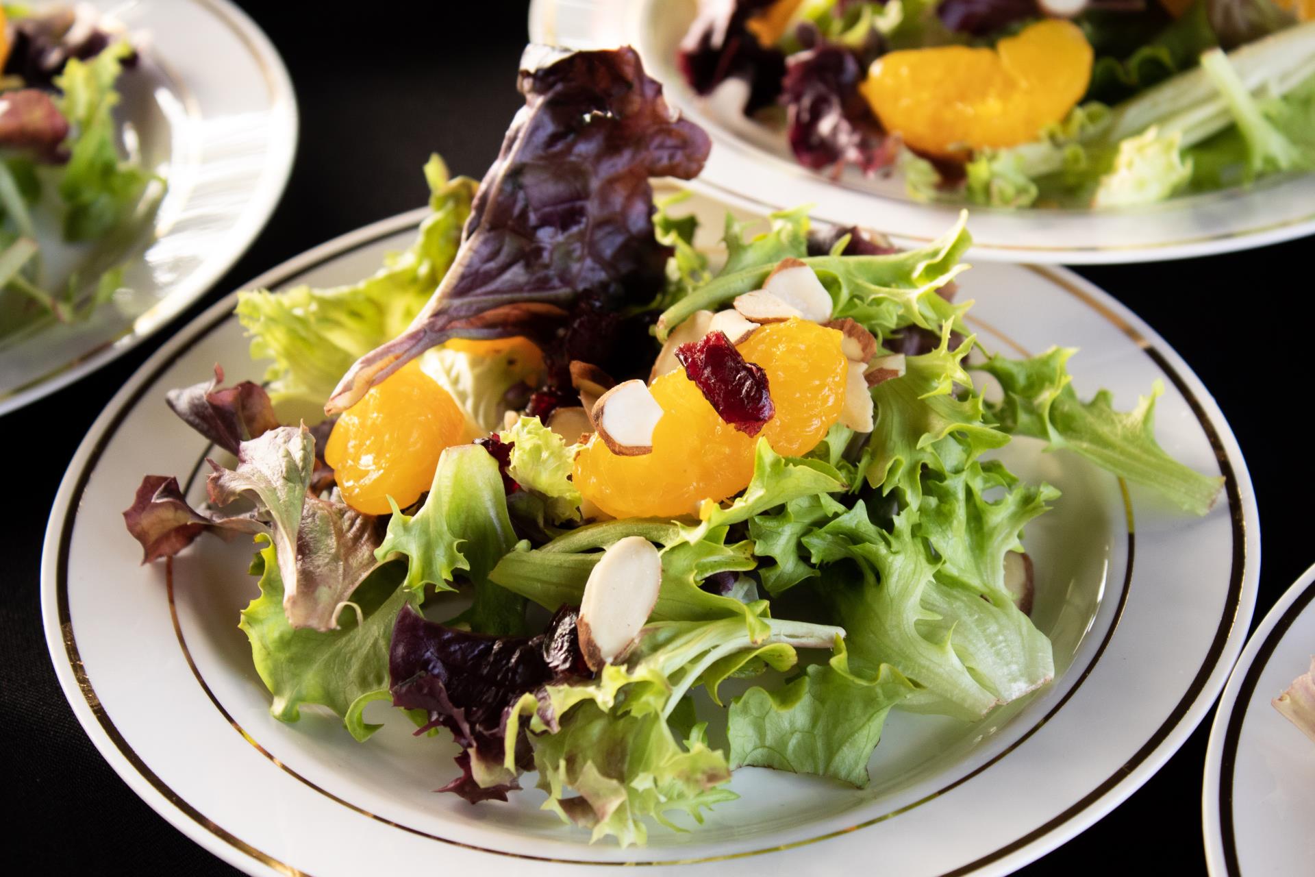 A salad on a plate