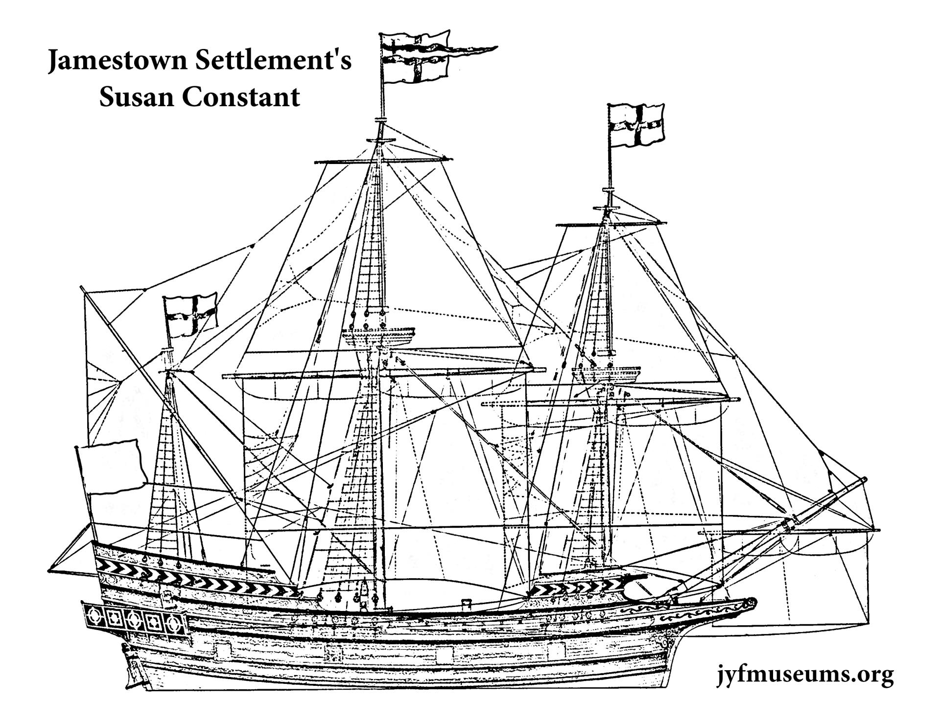 Susan Constant coloring page