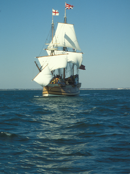 Susan Constant sailing on the Chesapeake Bay