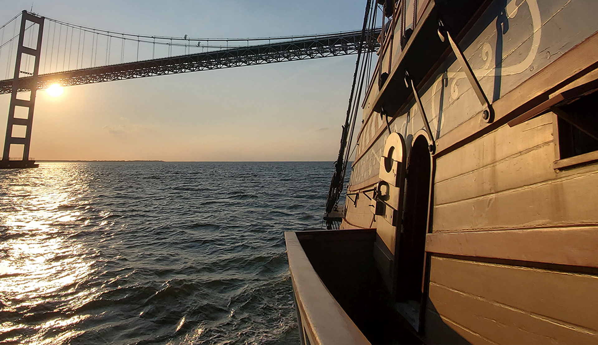 Susan Constant passing under the Chesapeake Bay Bridge - June 2024