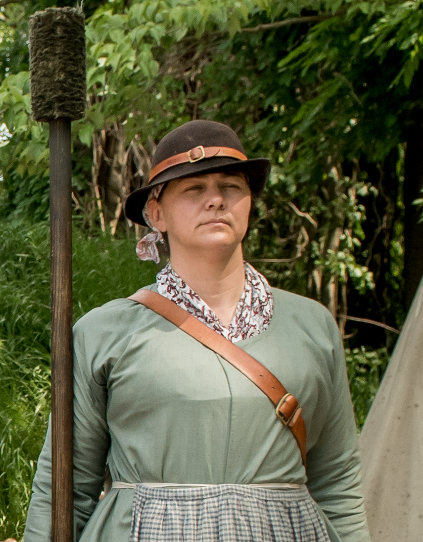 A female Continental Army solider