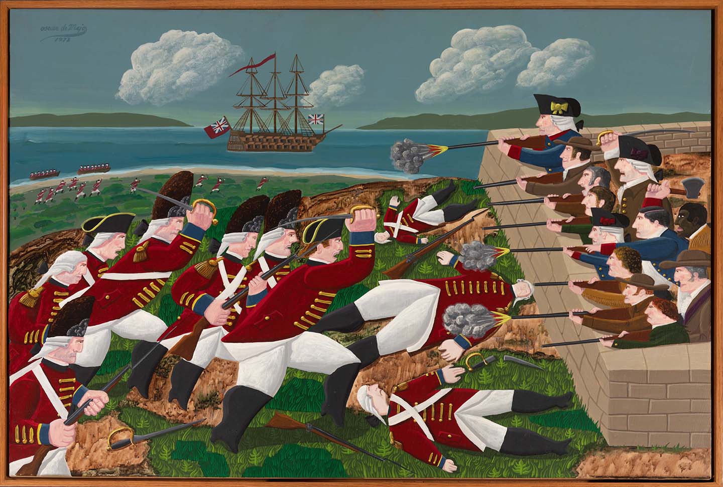 The Battle of Breed's Hill, 1775, Oscar de Mejo, 1975