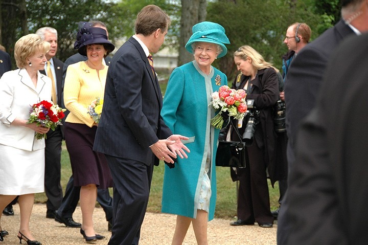 Queen Elizabeth II at Jamestown Settlement, May 4, 2007.